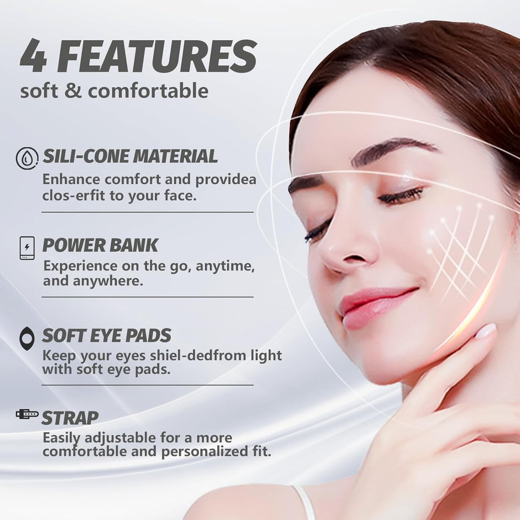 8-Farben LED Gesichtsmaske aus Silikon